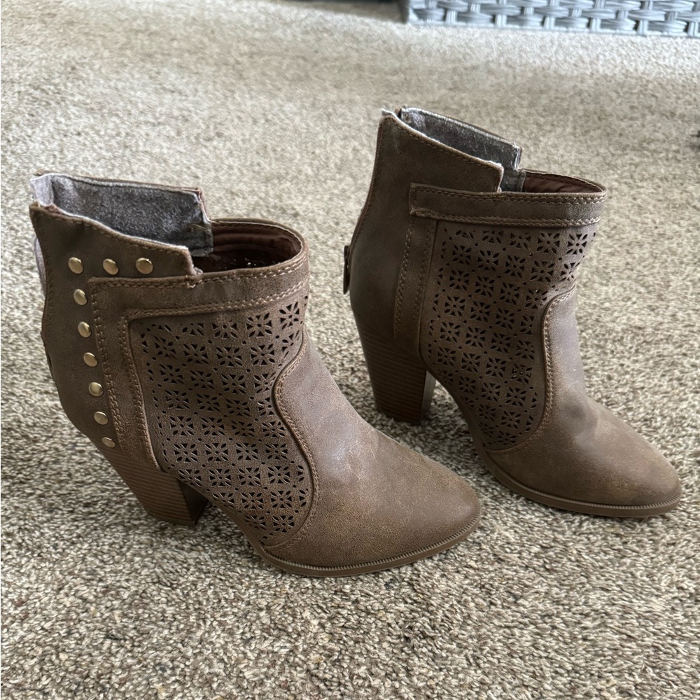Brown booties